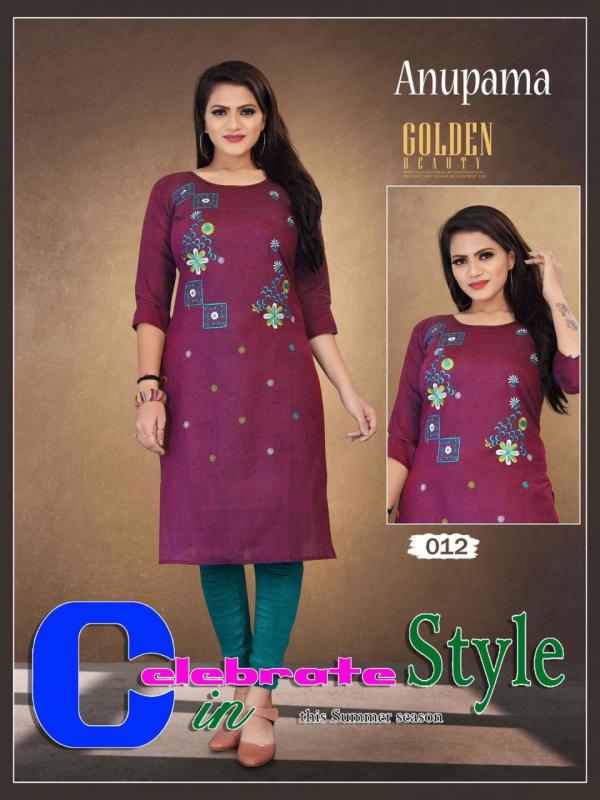 Aagya Anupama Fancy Cotton Embroidery Silk Kurti